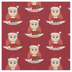 Tecido Cartografia da menina de Natal