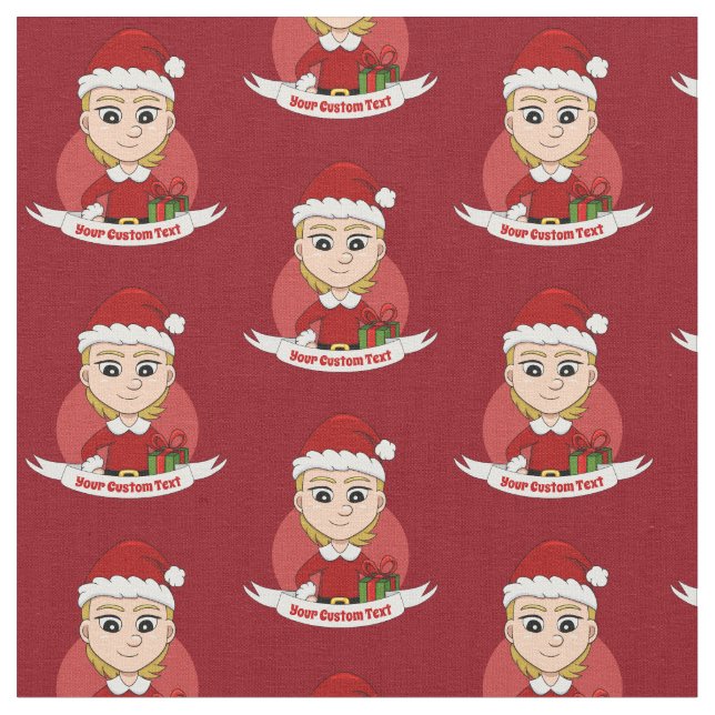 Tecido Cartografia da menina de Natal (Detalhe)