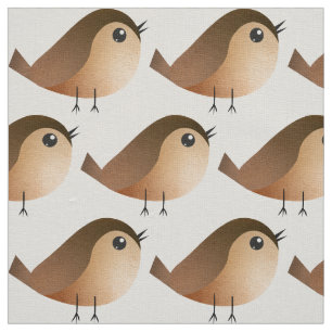 Tecido Cartografia de Pássaro Sparrow