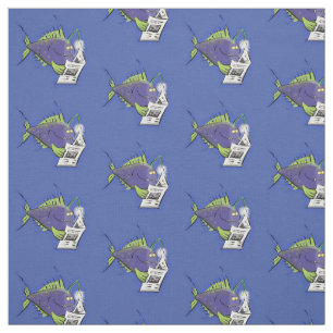 Tecido Cartografia de peixe-anjo