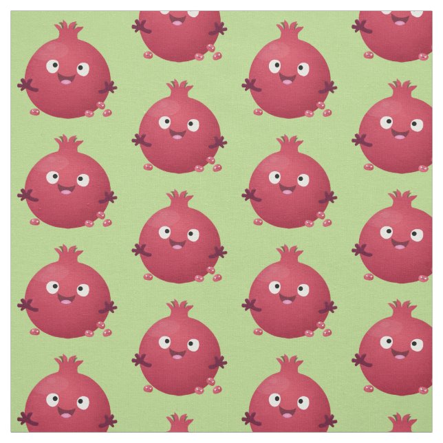 Tecido Cartoon de fruta de romã giro (Modelo)