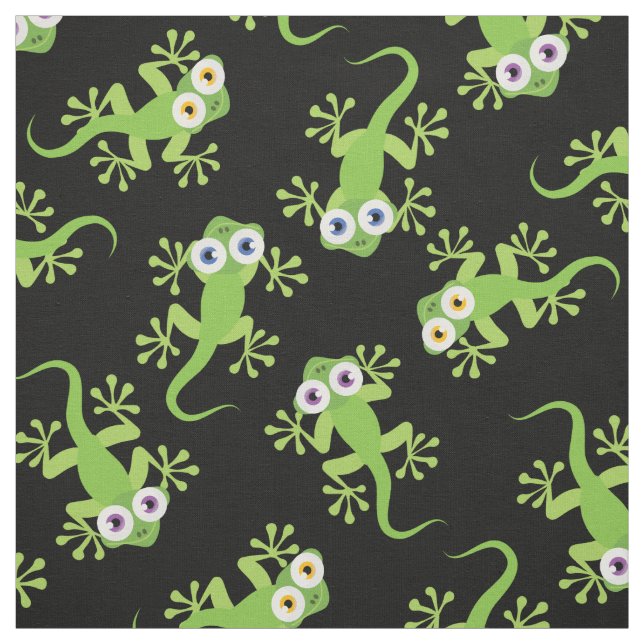 Tecido Cartoon Gecko para Crianças Bons (Modelo)