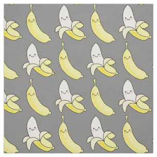 Tecido Cartoon para crianças de Banana Kawaii