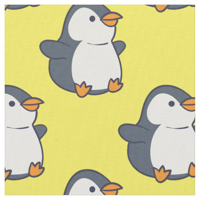 Tecido Cartoon para Crianças Pinguins (Detalhe)