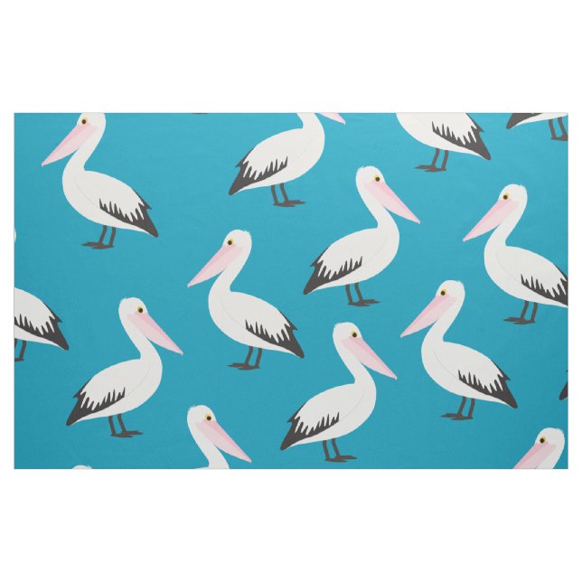 Tecido Cartoon Pelican Impressão Pattern (Fat Quarter)