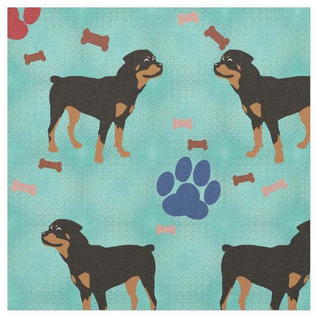 Tecido Cartoon Rottweiler (Detalhe)