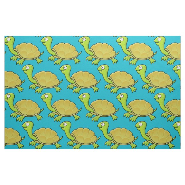 Tecido Cartoon Turtle (Fat Quarter)