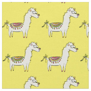 Tecido Cartoons Cute Llama
