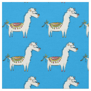Tecido Cartoons Cute Llama