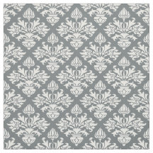 Carvões, Damasco de Padrão Branco #3 Tamanho6