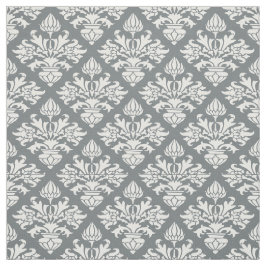 Tecido Carvões, Damasco de Padrão Branco #3 Tamanho6