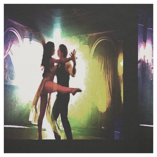 Tecido Casal Dancers Dancing (Modelo)