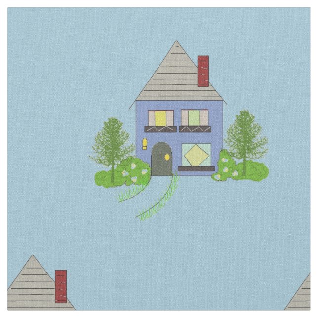 Tecido Casas De Cozy (Detalhe)