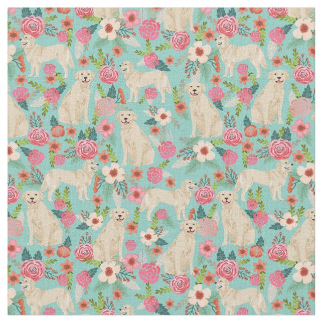 Tecido Casinha de flores de ouro (Detalhe)