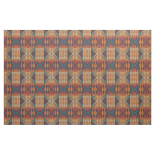 Tecido Castanho Bege Vermelho Azul Turquesa Laranja Olhar
