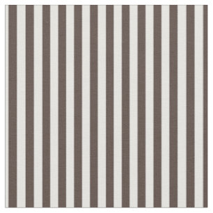 Tecido Castanho Escuro e Stripes Brancas