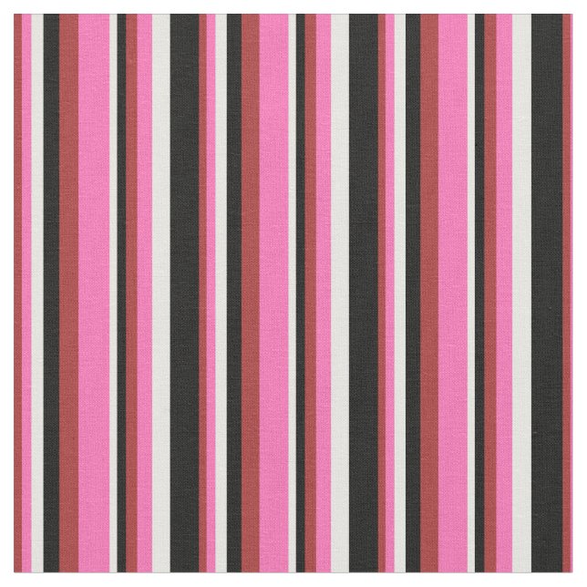 Tecido Castanho, Rosa Quente, Creme da Casa da Moeda e Pr (Detalhe)