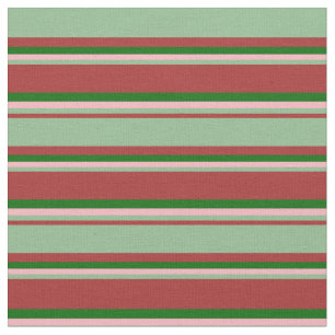 Tecido Castanho, Verde-escuro, Rosas claro e Verde-escuro