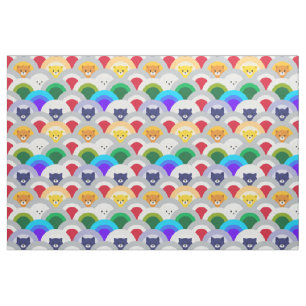 Tecido Cat Rainbow, Onda Japonesa