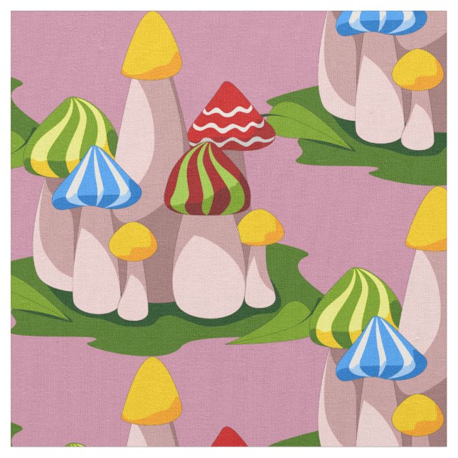 Tecido Catedral Magia de Cogumelos Thunder_Cove  (Detalhe)