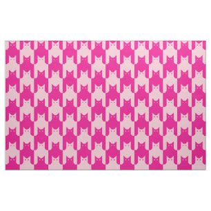 Tecido Catstooth cor-de-rosa