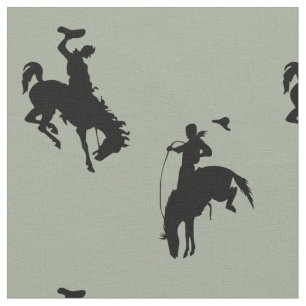 Tecido Cavaleiro Bucking do Bronc do cavalo do vaqueiro