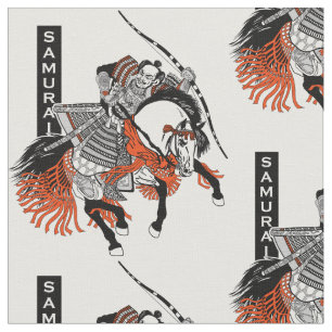 Tecido Cavaleiro-do-samurai japonês
