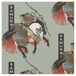 Tecido Cavaleiro-do-samurai japonês