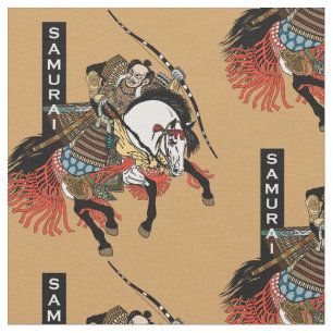 Tecido Cavaleiro-samurai japonês