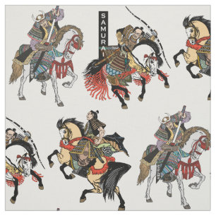 Tecido Cavaleiro-samurai japonês
