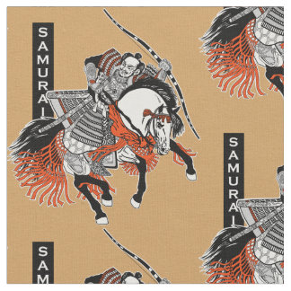 Tecido Cavaleiro-samurai japonês