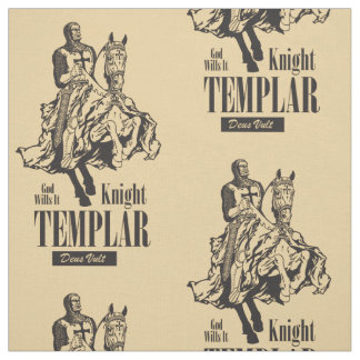 Tecido Cavaleiro Templário. Deus Vai. Deus Vult