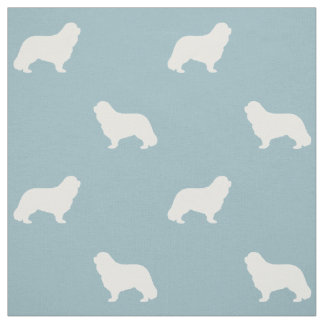 Tecido Cavalier King Charles Spaniel Dog Silhouettes