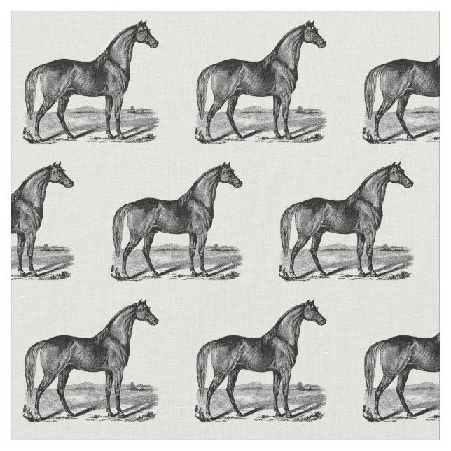 Tecido Cavalo Antigo em Pé (Detalhe)