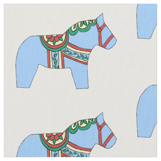 Tecido Cavalo Azul Bebê (Detalhe)