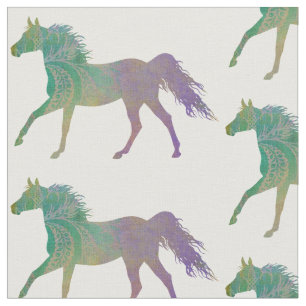 Tecido Cavalo bonito de Boho