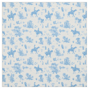 Tecido Cavalo de Cowboy Ocidental Cacto Deserto Toile