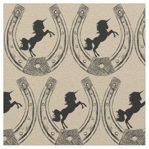 Tecido Cavalo ferve felicidade animal unicórnio moderno