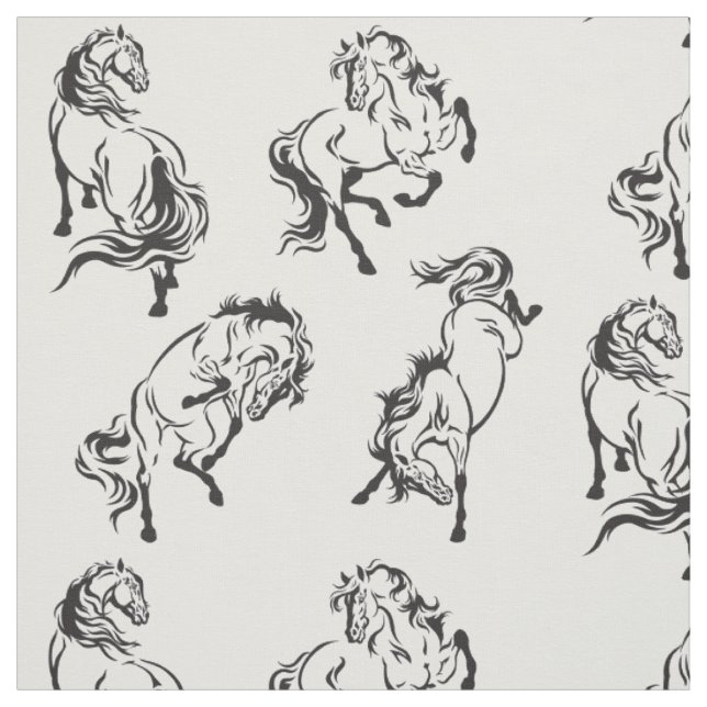 Tecido cavalos (Modelo)