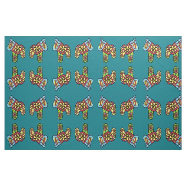 Tecido Cavalos de Patchwork (Fat Quarter)