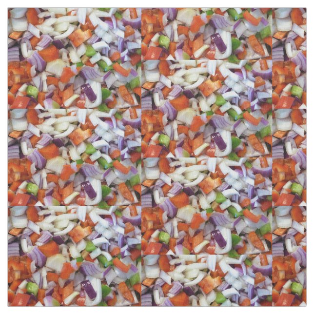 Tecido Cebolas e pimentões-de-casca (Modelo)