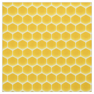 Tecido Células ouro Amarelo-Impressão Médio