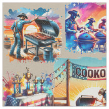 Cenas de Cookoff de CHURRASCO de Cowboy Ocidental 