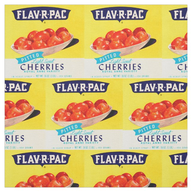 Tecido Cerejas de pasta de papel Flav-R-Pac e impressão (Modelo)