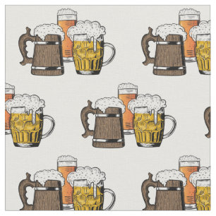 Tecido CERVEJA   Três Cervejas Saúde   Cartoon divertido
