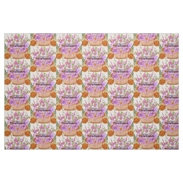 Tecido Cesta Floral (Fat Quarter)