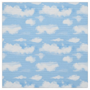 Tecido Céu azul de Verão com nuvens