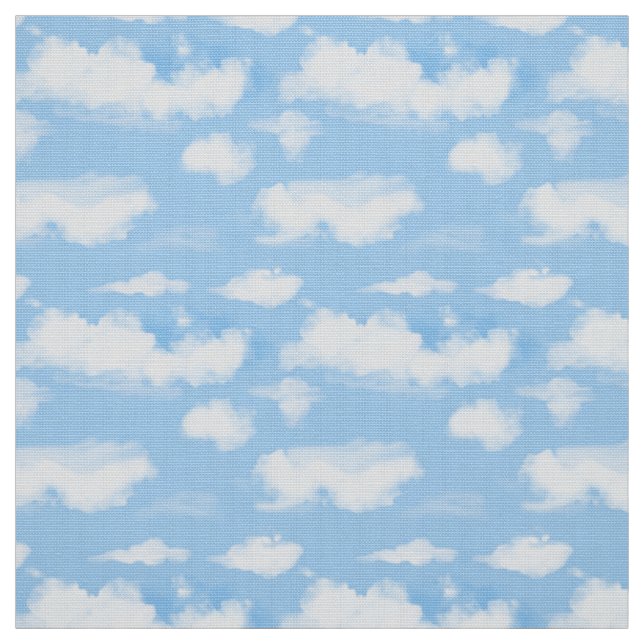 Tecido Céu azul de Verão com nuvens (Modelo)