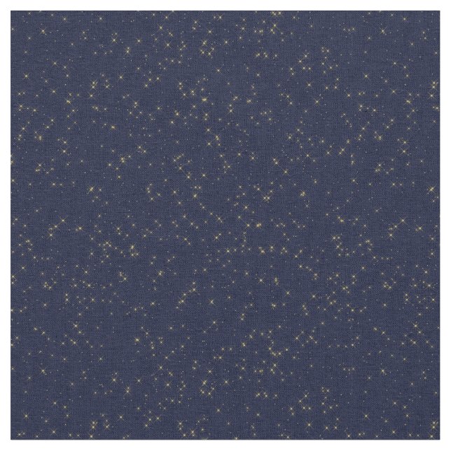 Tecido Céu nocturno estrelado amarelo (Detalhe)