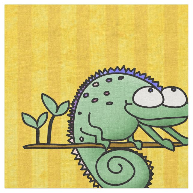 Tecido Chameleon Cute Funny (Detalhe)